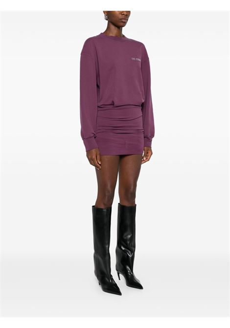 Purple logo-detail jersey dress The attico - women THE ATTICO | 251WCA00393JJF006AA114